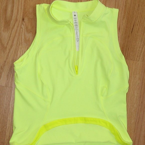 ❤️ Lululemon Court Rival Skirt Long & Front-Zip Mock-Neck Tennis Tank; Sz 4 - Picture 6 of 7